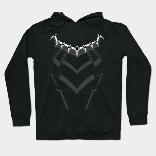 Black Panther Markings Hoodie by Lupa1214